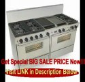 SPECIAL DISCOUNT 60 Pro-Style Dual-Fuel LP Gas Range w/6 Sealed Ultra High-Low Burners Two 3.69 cu.ft. Convection Oven Self-Clean and 2 Double Sided Griddle/Grill Stainless Steel with Brass