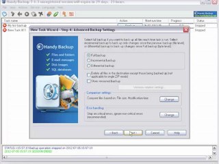 Disk image with Handy Backup