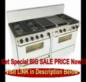 SPECIAL DISCOUNT 60 Pro-Style Dual-Fuel Natural Gas Range with 6 Sealed Ultra High-Low Burners Two 3.69 cu. ft. Convection Oven Self-Clean and 2 Double Sided Griddle/Grill White with Brass
