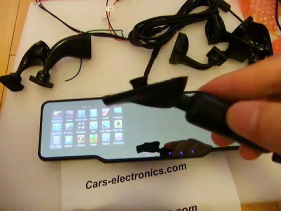 rearview mirror gps - gps mirror