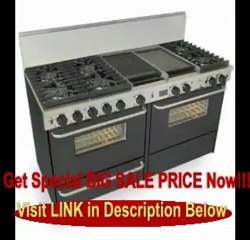 Download Video: SPECIAL DISCOUNT 60 Pro-Style Dual-Fuel Natural Gas Range with 6 Sealed Ultra High-Low Burners Two 3.69 cu. ft. Convection Oven Self-Clean and 2 Double Sided Griddle/Grill