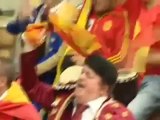 Las aficiones ya esperan el partido entre Alemania y España