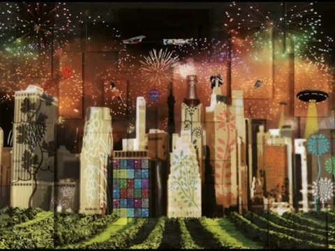 Vernissage de l’exposition « Happy World » de Woleck, Artiste de l’Année du Champagne Nicolas Feuillatte