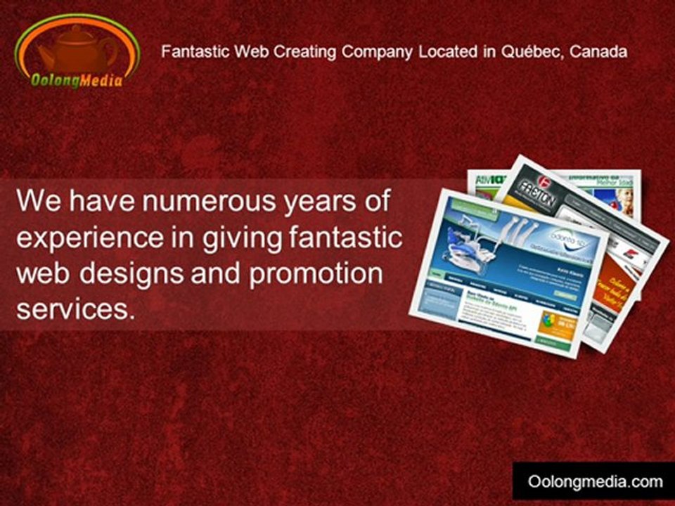 Fantastic Web Creating Company Located in Quebec, Canada