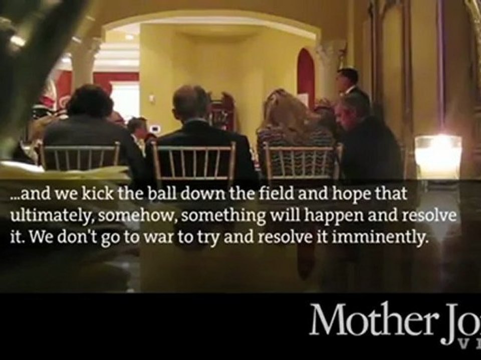 Mitt Romney on the Mideast Conflict
