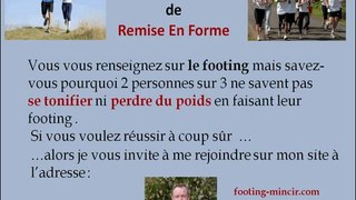 Durée footing perte poids