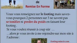 Distance moyenne footing