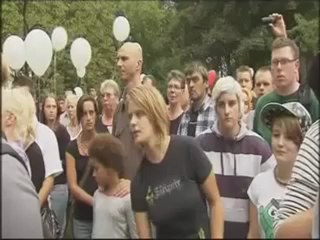 Manifestación silenciosa por las víctimas del Love Parade
