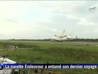 La navette Endeavour a entamé son dernier voyage