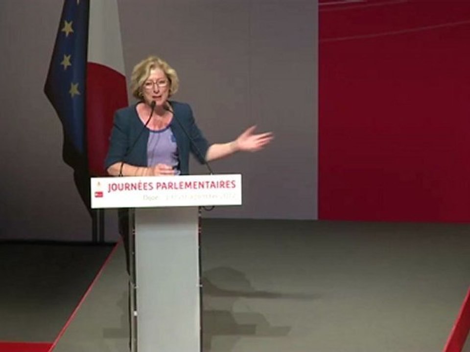 Discours de Geneviève Fioraso aux Journées parlementaires de Dijon