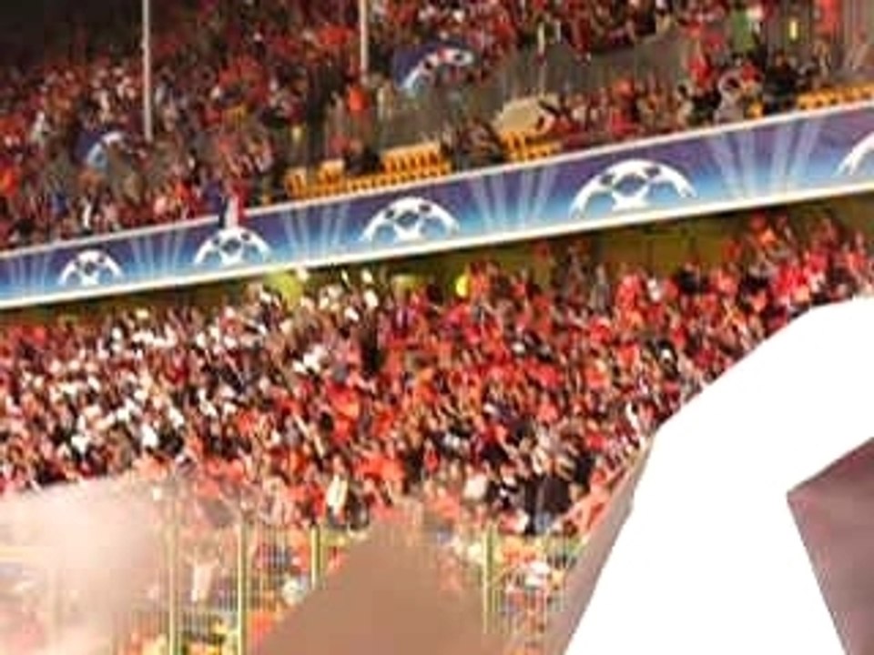 LOSC AC MILAN Tifos entré joueurs