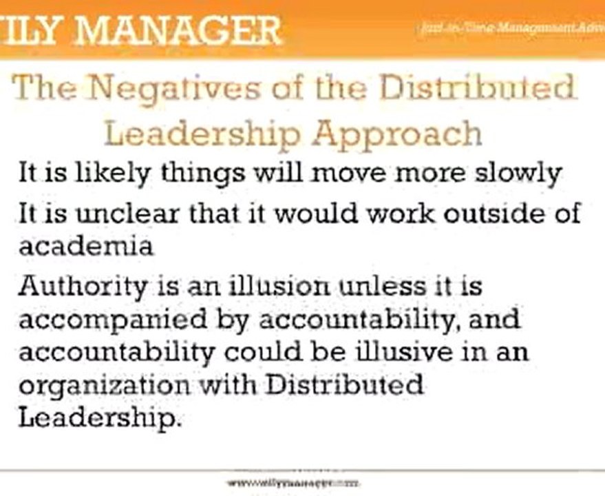 Understanding Distributed Leadership - A How To Guide for Managers