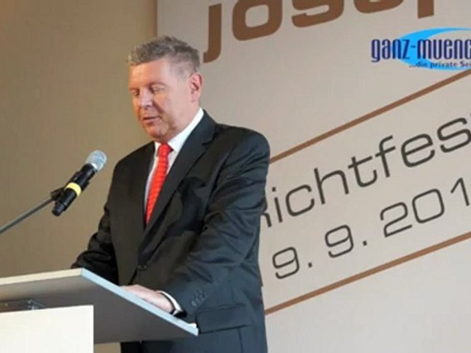 Richtfestrede Dieter Reiter @ Josef Pschorr Haus Richtfest am 19.09.2012