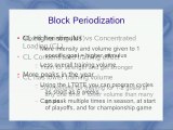 Block Periodization - Concentrated Loading