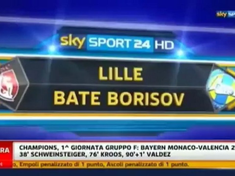 Lille 1-3 BATE Borisov
