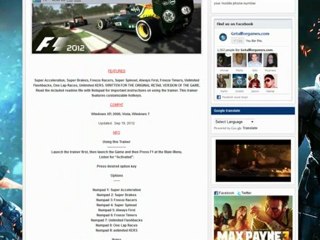 F1 2012 game hack and trainer download