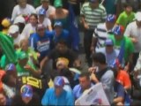 Santos en reunión con Capriles llamó a los venezolanos a votar el 7-O 