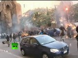 First night video of Occupy Rome clashes, cop cars on fire