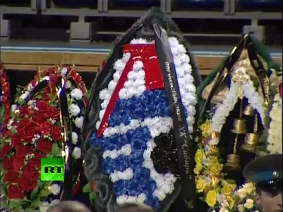 Video of Lokomotiv home stadium memorial for killed hockey players