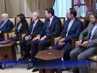 Le président Assad reçoit le chef de la diplomatie iranienne