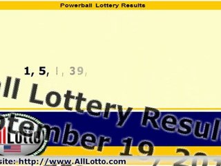 Mega Millions Lottery Drawing Results for September 19, 2012