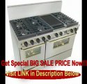 BEST PRICE 48 Pro-Style Dual-Fuel LP Gas Range with 6 Sealed Ultra High-Low Burners 3.69 cu. ft. Convection Electric Oven and Double Sided Grill/Griddle Stainless Steel with Brass