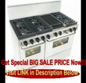BEST PRICE 48 Pro-Style Dual-Fuel Natural Gas Range with 6 Sealed Ultra High-Low Burners 3.69 cu. ft. Convection Electric Oven Self-Cleaning and Double Sided Grill/Griddle