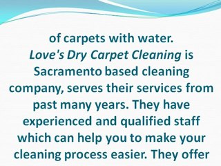 Dry Carpet Cleaning Method