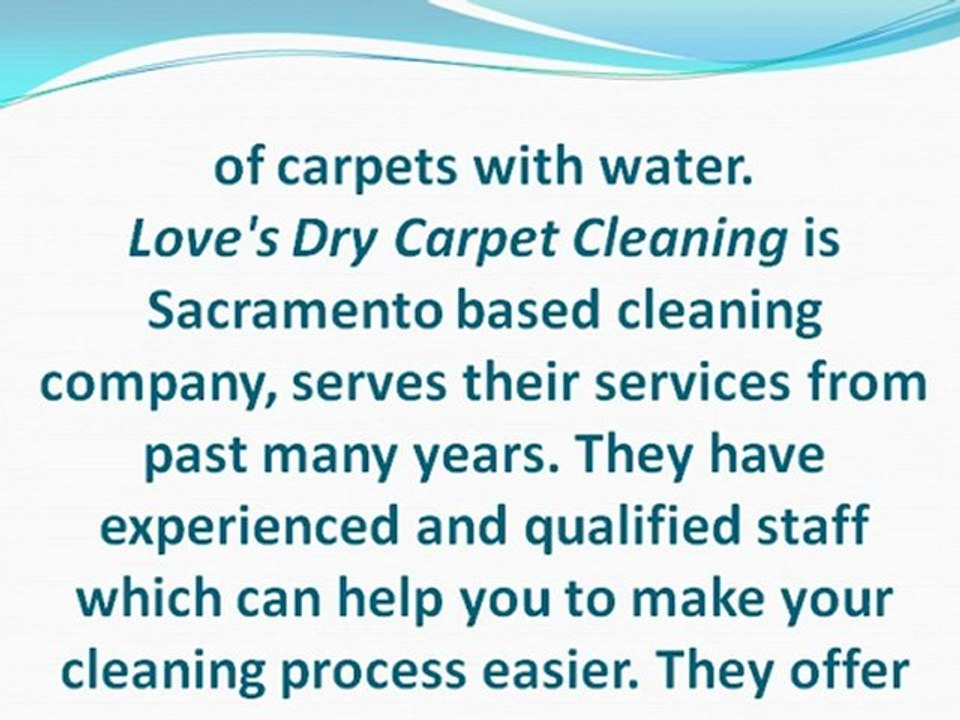 Dry Carpet Cleaning Method