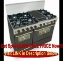 48 Pro-Style Dual-Fuel Range with 6 Open Burners Vari-Flame Simmer on Front Burners 3.69 cu. ft. Convection Oven Self-Cleaning and Double Sided Grill/Griddle Black with Brass REVIEW