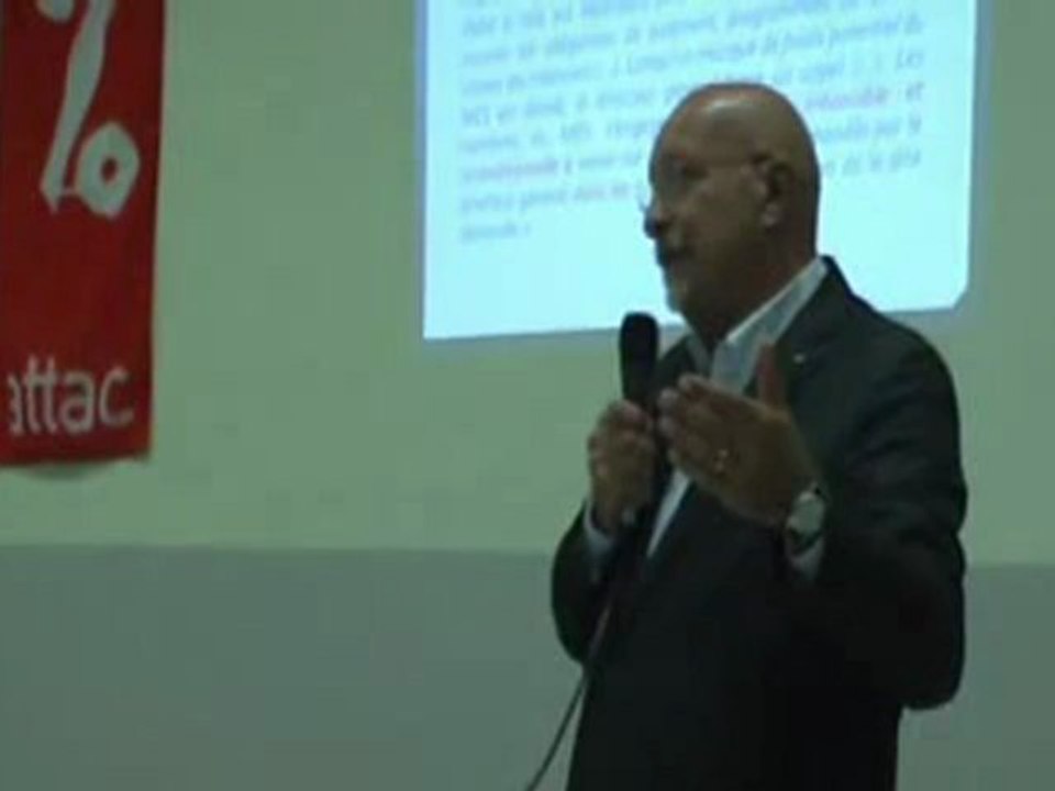 Le MES par Raoul Marc Jennar à Evry le 11 sept 2012