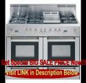 48 Self Cleaning Double Oven Dual Fuel Range 5 Sealed Gas Burners Electronic Ignition Rolled Stainless Steel Griddle: Stainless REVIEW