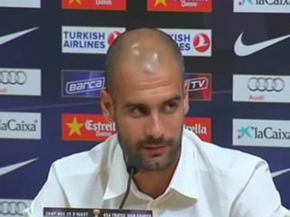 Guardiola: " EL caso de Ibra con Etoó no tiene nada que ver"