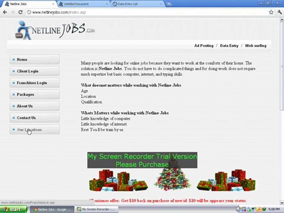 netlinejobs data entry 3 of 3