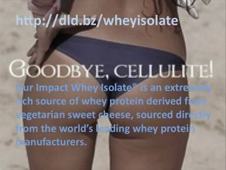 Whey Isolate Supplement For Cellulite Loss