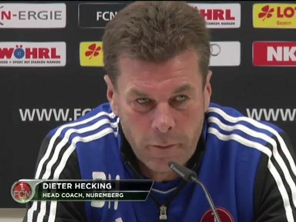 Nürnbergs Trainer Dieter Hecking verspürt trotz möglicher Tabellenführung keinen Druck