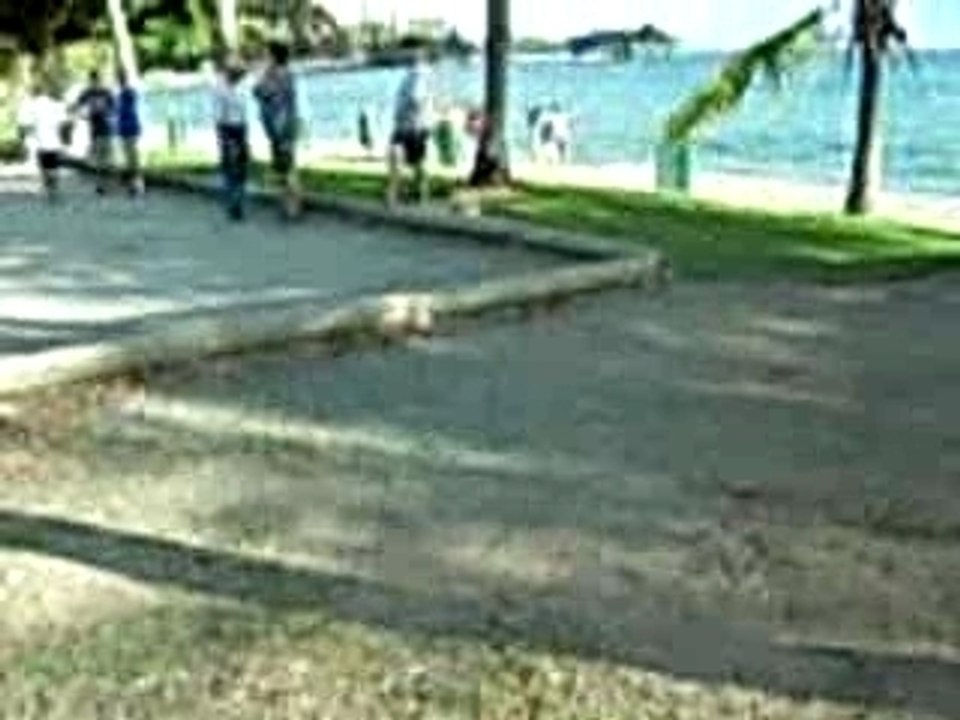 Pétanque sur l'Anse Vata