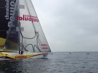 Bernard Stamm avec le Pôle Finistère course au large