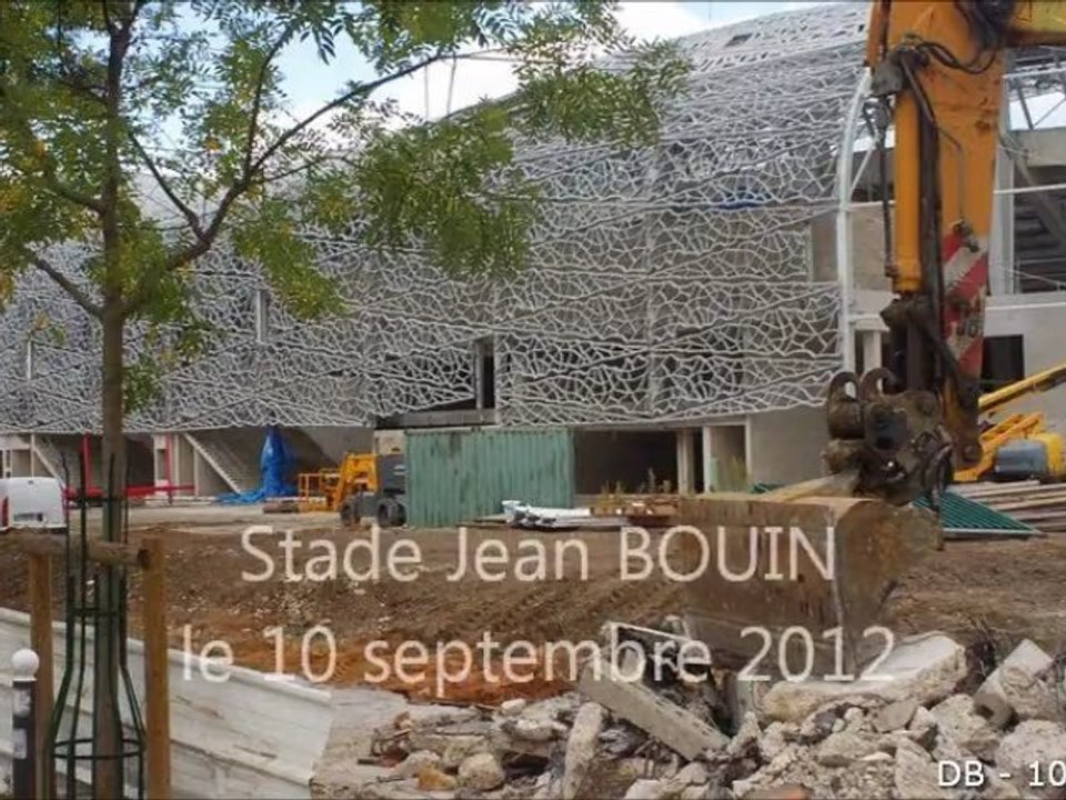 10/9/2012 avancement des travaux du stade Jean Bouin