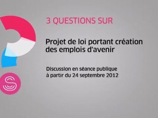 [Questions sur] Projet de loi portant création des emplois d'avenir