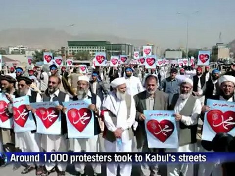 Afghans protest against French cartoons, US film