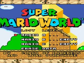 Super Mario World The Lost Levels - château n°1