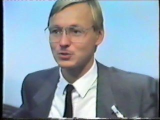 Suomen Talletustodistus Pörssi Oy Harry Juselius in Finnish TV A Studio 1986 and Investment fair