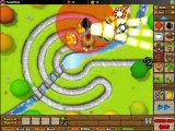 BTD5 Bloons Tower Defense 5 Walkthrough - Hard Mode - Track 2 - 0 Lives Lost