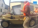 Voiture amphibie sur la Sarthe, au Mans