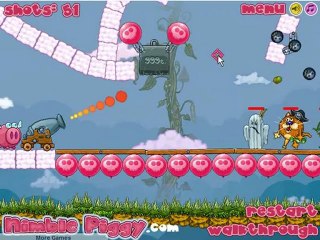 Nimble Piggy Walkthrough - Levels 1-25 - 76 shots