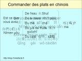 Commander des plats chinois au restaurant