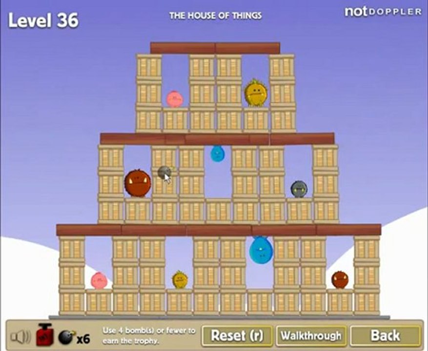 Blow Things Up 2 Walkthrough - All Trophies - Levels 24-42 (and Bonus Level)