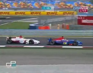 2006 GP2 Turkey Race 2 - Lewis Hamilton overtakes