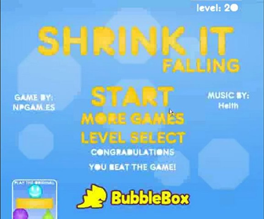 Shrink It: Falling Walkthrough - Levels 11-20